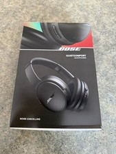 NEW NIB Bose Quietcomfort Headphones 5V Black WW Noise Cancelling 884367-0100
