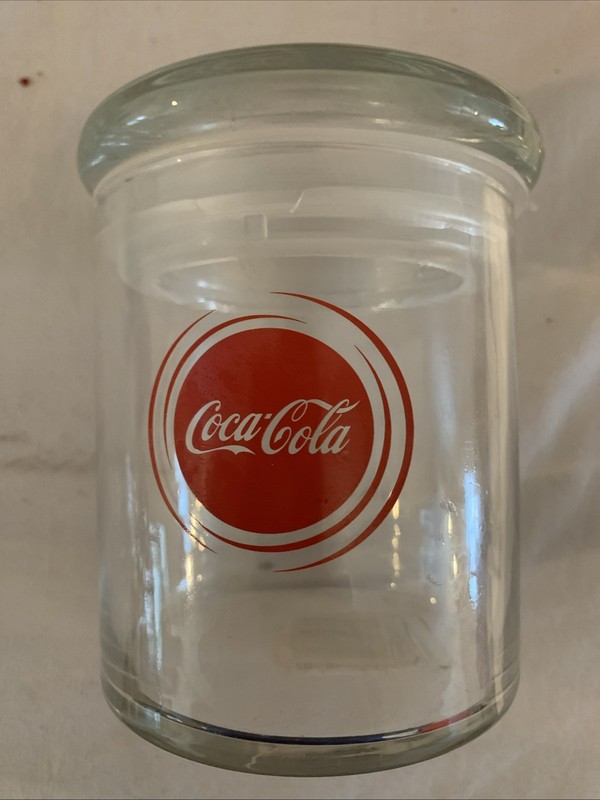 Glass Cylinder Coca-Cola Storage Jar