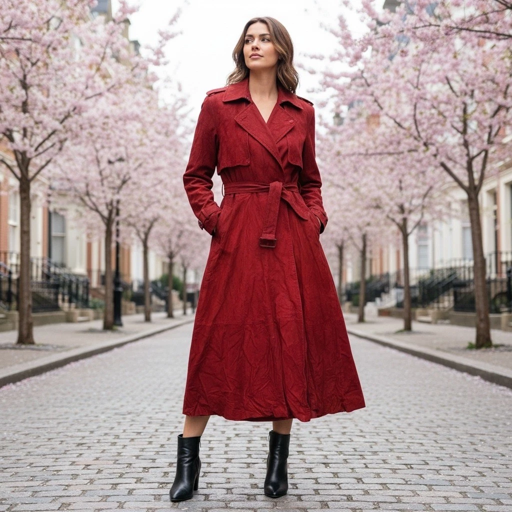 a line coat dress Double-Breasted Mini A-Line Coat Dress