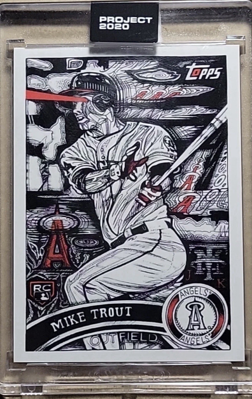 Topps Project 2020 Mike Trout #121 Rookie Los Angeles Angels Baseball