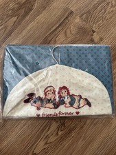Vintage Raggedy Ann Baby Nursery Hanging Diaper Storage Stacker Holder Organizer