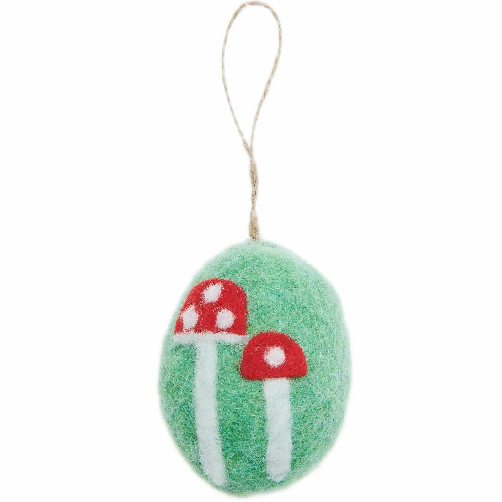 Aufhänger Filz-Ei Fliegenpilz, Grün, 7,8 x Ø 5,8cm | Deutsch | 2026 - Image 2