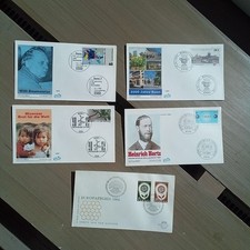 Konvolut 5 X FDC- Ersttagsbriefe-sehr gut
