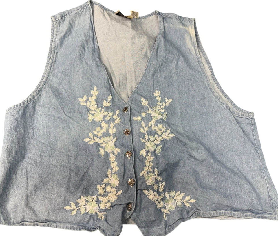 Vintage Denim for Craft DIY Repurpose Fabric Lot Of 8 Pcs Quilts Cottage-Core - Image 2 of 4