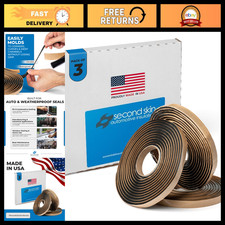 Butyl Sealant Tape - 3 Rolls 20ft x 1/2  x 1/4   - Waterproof, Flexible, Durabl