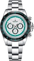 Herren Automatik Mechanische Uhr Edelstahl Saphir Glas 50M Wasserdicht