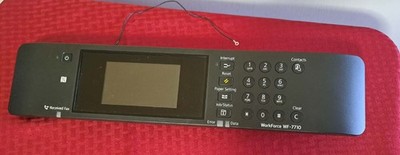Genuine Epson Workforce WF-7710 Control Panel Touch Screen - Working Clean
