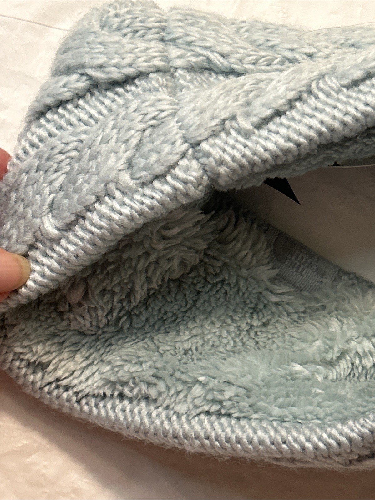 The North Face TNF Women's Cable Minna Earband Mint Green One Size New thumbnail 6