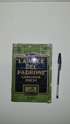 Gesamtkatalog Schallplatten '' La voice del Padrone '' 1930 - Mailand