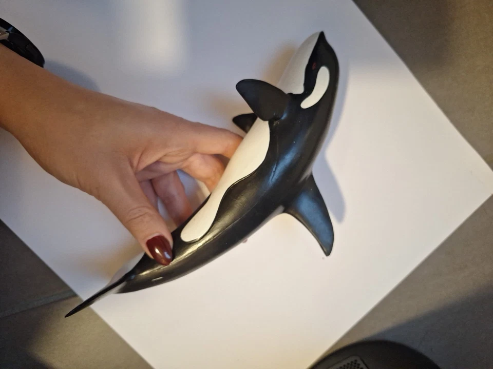 Schleich 16071 Orka (1995) Wal Meer Killerwal Schwertwal Orca Tier Figur 1:32 - Bild 4 von 4