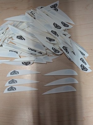100 AAE AIRAZR 26 WHITE Vanes arizona archery equip arrow fletching 2.6''