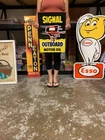 Antique Vintage Old Style Sign Signal Outboard Oil 20 x 14 Made in USA