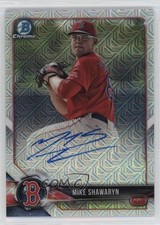 2018 Bowman Mega Box Chrome Mojo Refractor Auto Mike Shawaryn #BMA-MS Auto 1ek2