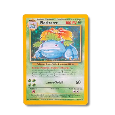 Carte Pokémon Française - Florizarre 15/102 Holo - Set de Base - Photo 1/4