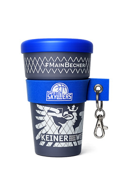 Fraport Skyliners Schlüsselanhänger und MainBecher To-Go-Becher mit Deckel