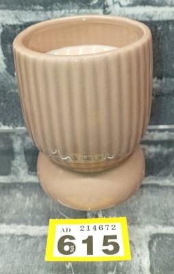 Muskat Kerze Sandelholz Patchouli Ribbec Keramik taupe 260g Y615B5