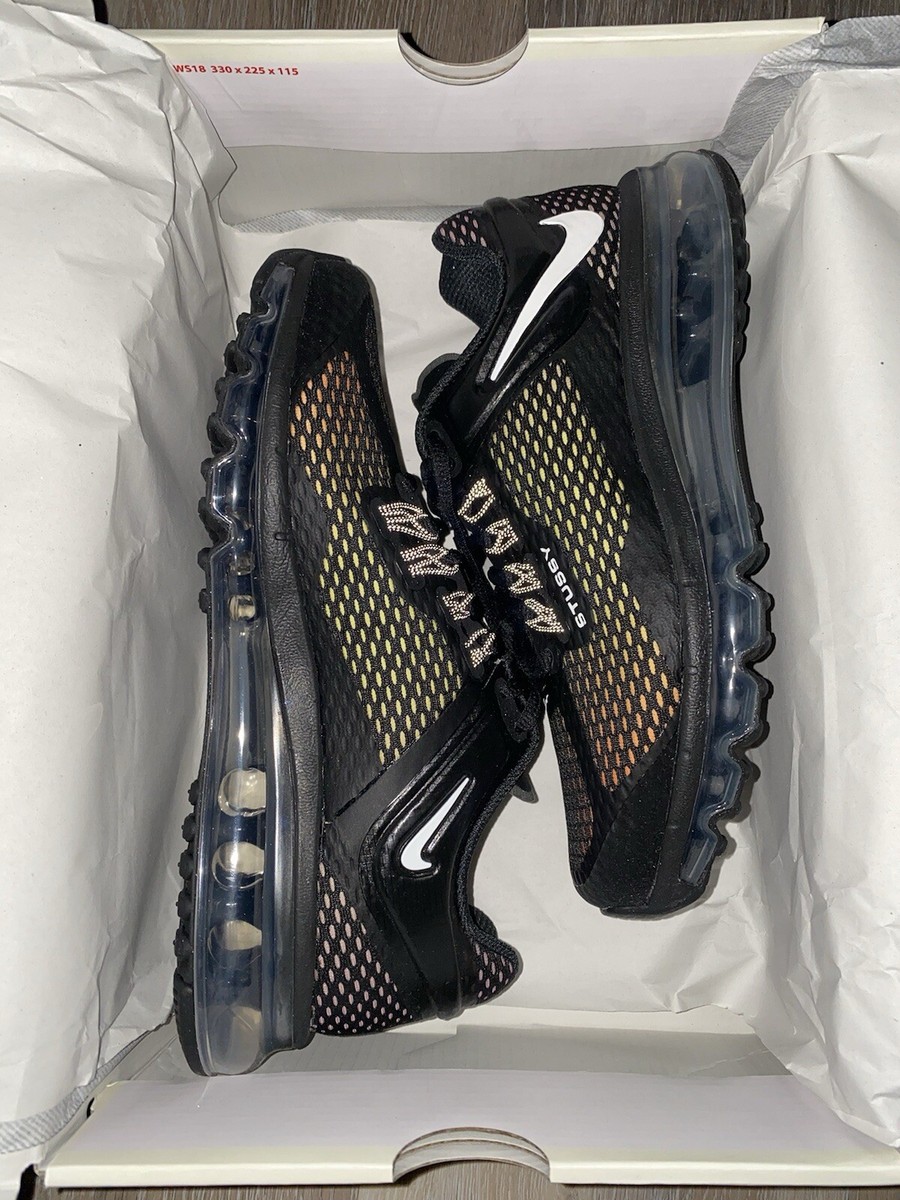 Size 11.5 - Nike Stussy x Air Max 2013 Black for sale online
