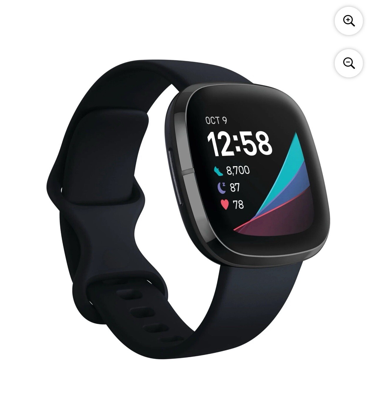 Fitbit Sense Advanced Activity Tracker Smartwatch - Carbon/Graphite (512BKBK)-image