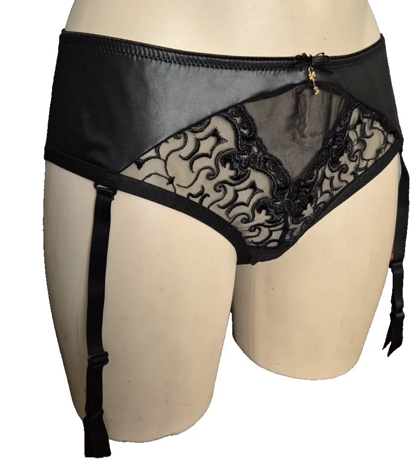 Escora String mit Strapse Pofrei E189 Jaqueline M Gr.38 UK 12 Elegant Faux Leder - Bild 3 von 4