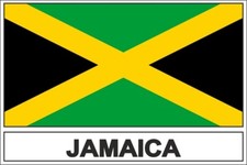 Sticker adesivi adesivo bandiera JA giamaica