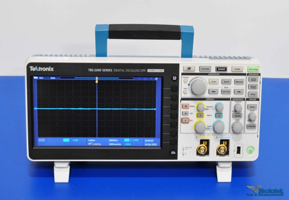 Tektronix TBS2072 70MHz Oscilloscope 1GS/s Calibrated 2 Channel TBS2000 Series - Image 2 of 4