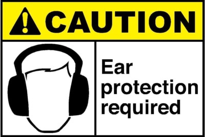 Autoaufkleber Ear Protection Required Bunt B235 Sticker-12cm