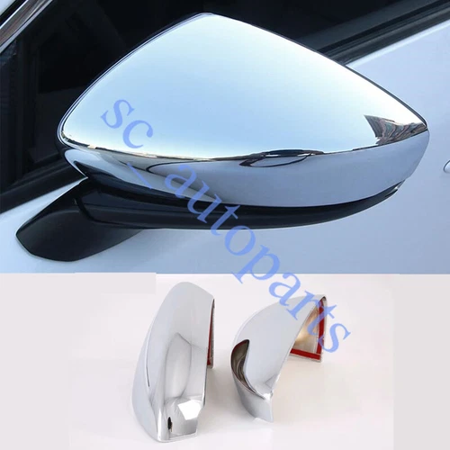 Side Mirror Cover Trim 2020 21 22 For Mazda 3 2Pcs ABS Chrome Rearview Side h