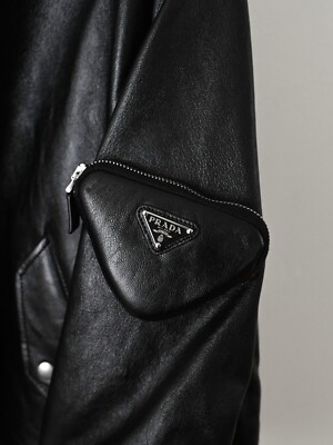 Prada x Raf Simons Nappa Leather Bomber Jacket | eBay