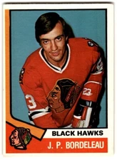 1974-75 O-Pee-Chee J.P. Bordeleau #309 Chicago Blackhawks