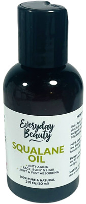 Everyday Beauty Squalane Oil 2 fl oz - Anti-Aging / Face Body & Hair