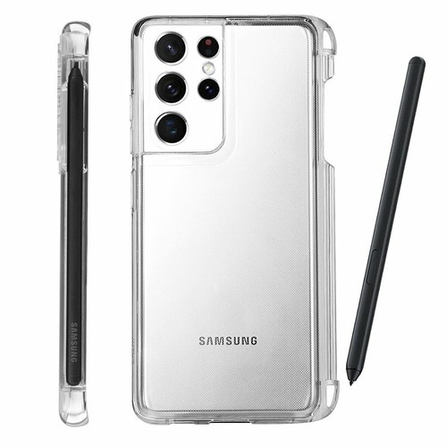 Étui de protection transparent Samsung Galaxy S21 Ultra 5G étui de protection support SPen LOT WU - Photo 2 sur 15