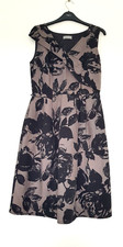 BNWOT Per Una Beautiful Party/Occasion Dress in Grey & Black Design, Size 10