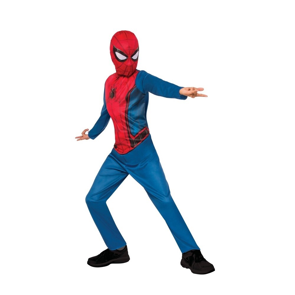 Kids Marvel Spiderman Halloween Costume Jumpsuit Youth 12-14 Large