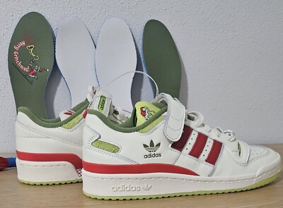 Size 9.5 - adidas Dr. Seuss x Forum Low The Grinch - Cream White