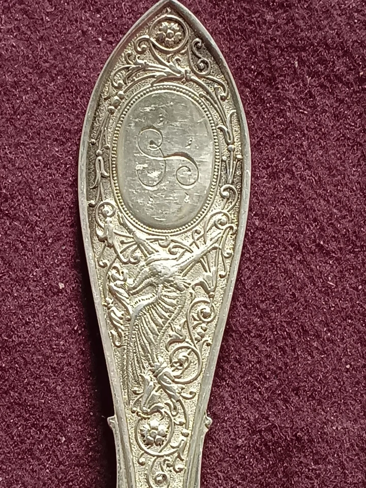 Sterling Whiting ARABESQUE TEASPOON 5 7/8" 24 grams monogram ? - Image 2 of 4