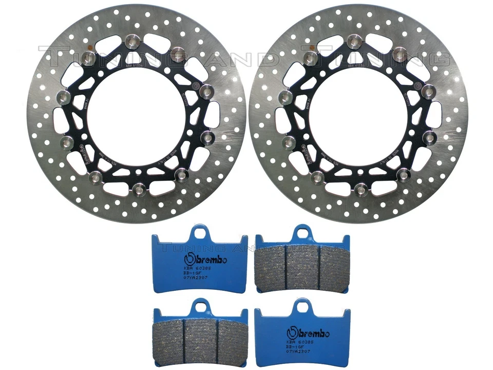 Disques avant + Plaquettes CC POUR YAMAHA MT 09 850 STREET RALLY/ABS 2016>18 - Photo 1/1