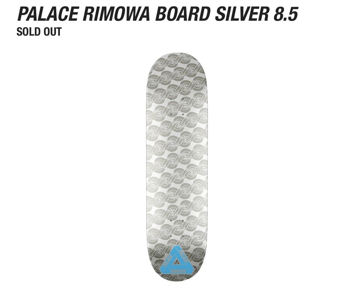 PALACE RIMOWA Skateboard silver 8.5 baxvel.com