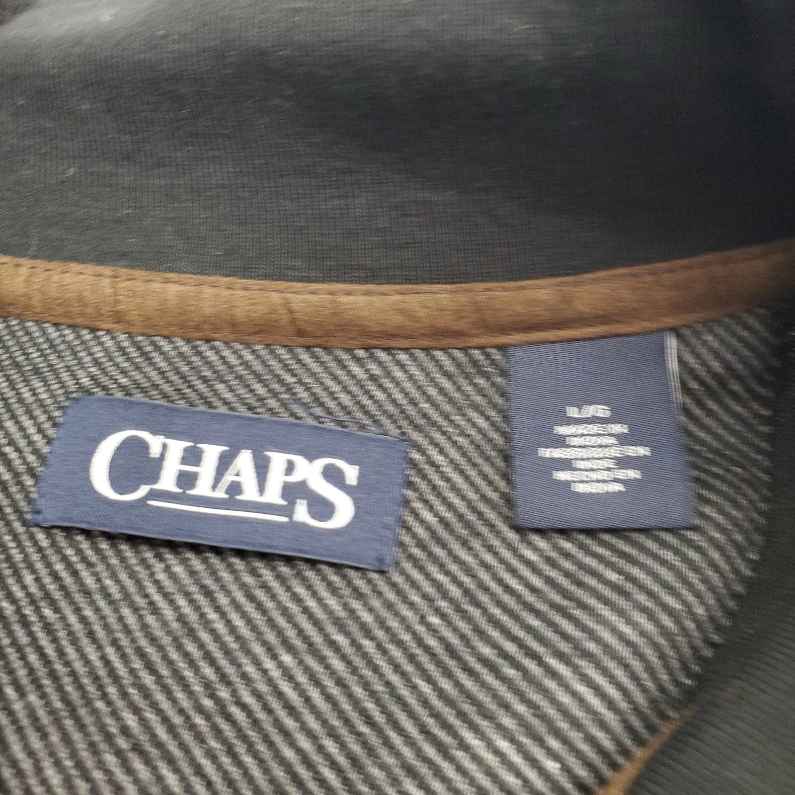 VETEMENTS Chaps Pullover Uomo Felpa Grande Nero Grigio Caldo Zip Invernale