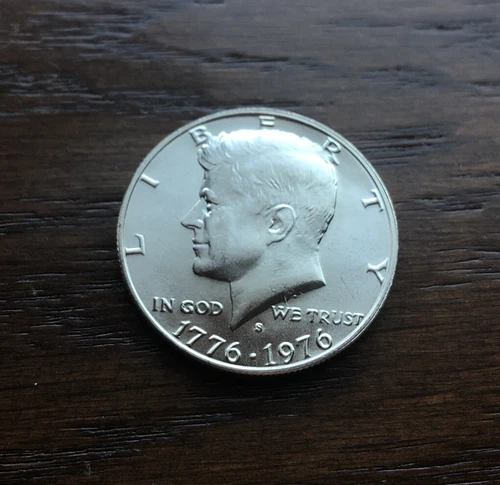 1976-S Bicentennial Silver Kennedy Half Dollar In BU GEM CONDITION!