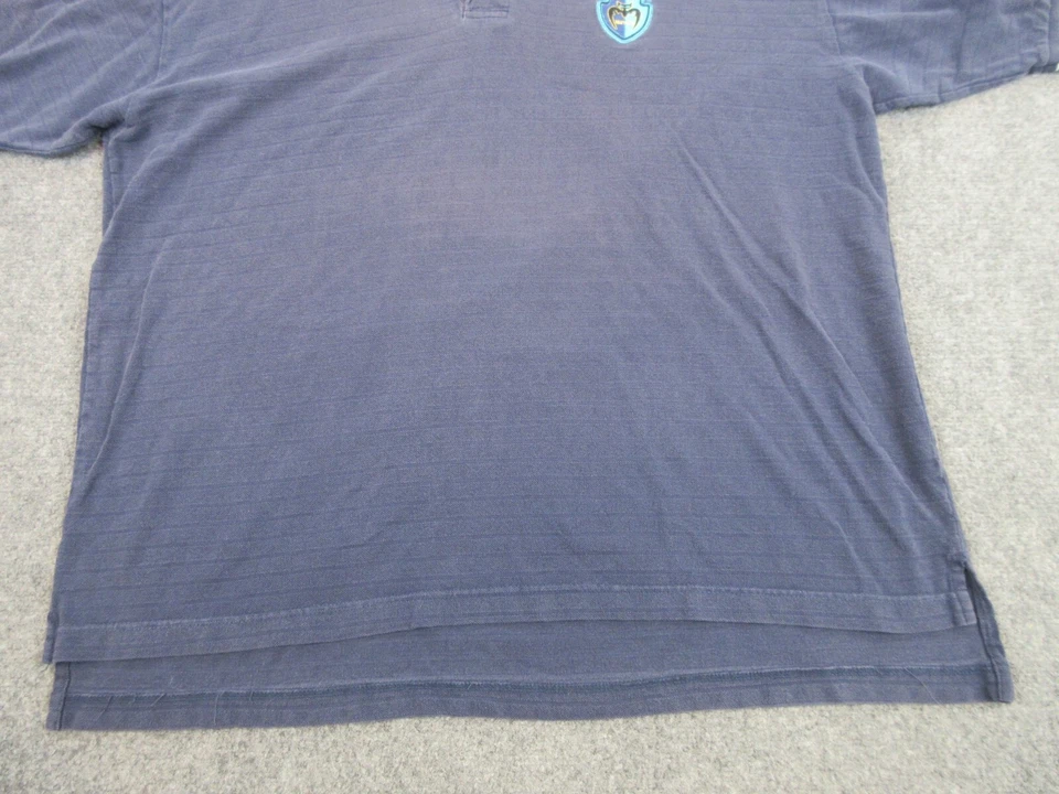 VINTAGE Tampa Bay Mutiny Polo Shirt Mens Extra Large Blue MLS Soccer Majestic - Image 2 of 4