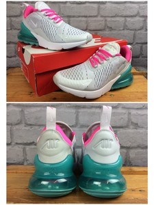 Nike Uk 5 Ladies Eu 38 Air 270 Pure Platinum Grey Pink Blast Trainers Rrp 115 K Ebay