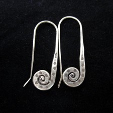 Thai Hill Tribe Earrings Fine Silver OHRHÄNGER Ohrringe الأقراط  ER128