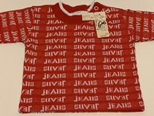 Vintage Baby Health-Tex T-Shirt Sz 6 Mos Jeans Logo Red NWT Made In USA NWT NOS
