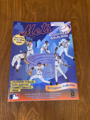 2008 NY METS Coloring & Activity Book 2nd Edition David Wright Jose Reyes