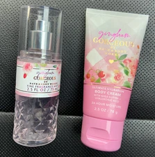 Bath & Body Works~GINGHAM GORGEOUS~Fragrance Mist & Body Cream~TRAVEL Size-~NEW
