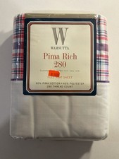 Wamsutta Pima Rich Cotton 280 Count Full Flat Sheet Santa Fe Purple NEW