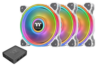 Riing Quad 120mm 16.8 Million RGB Color (Alexa, Razer Chroma) Software Enable...
