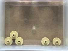 LEGO Parts - Tan Tile, Round 1 x 1 with Bar and Pin Holder - No 20482 - QTY 5