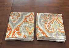 King size pillow Shams by Madison Park, florals, Paisley, polkadots. Cotton