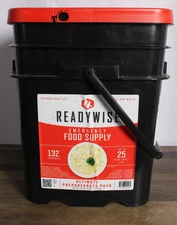 ReadyWise Company Emergency food Bucket Ultimate Preparedness Pack  132 Serving